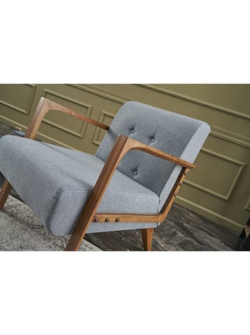 Scandinavia Concept Sessel "Kemer" in Hellblau - (B)69 x (H)80 x (T)83 cm