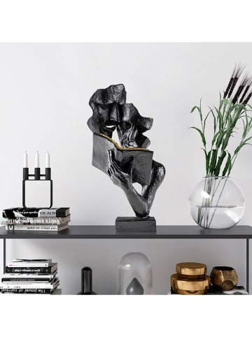 Scandinavia Concept Decoratief figuur "Lecteur" zwart - (B)20 x (H)36 x (D)15 cm