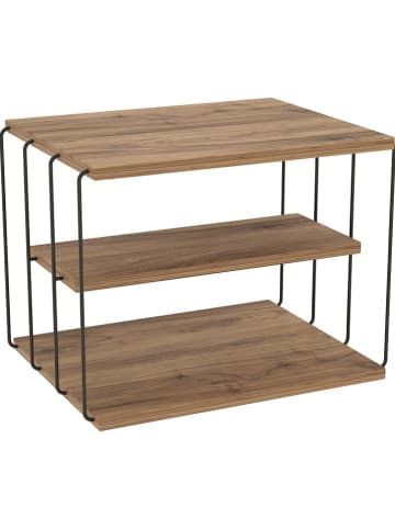 Scandinavia Concept Bijzettafel "Lifon" lichtbruin/zwart - (B)50 x (H)40 x (D)40 cm