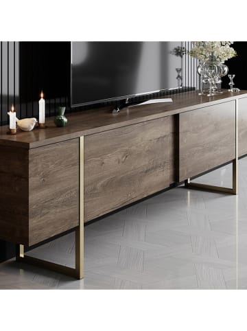 Scandinavia Concept TV-Regal "Luxe" in Walnuss - (B)180 x (H)50 x (T)30 cm