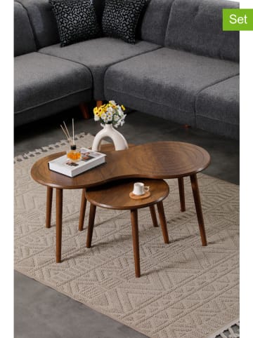 Scandinavia Concept 3-delige set: salontafels bruin