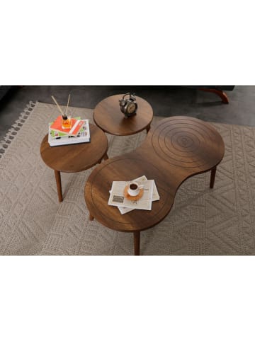 Scandinavia Concept 3-delige set: salontafels bruin