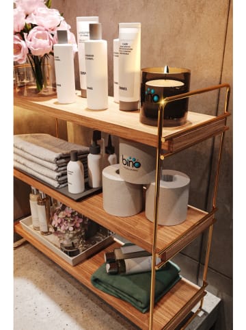 Scandinavia Concept Regał ścienny w kolorze złoto-jasnobrązowym - 45 x 40 x 16 cm