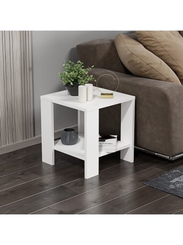 Scandinavia Concept Bijzettafel "Midi Yan" wit - (B)40 x (H)40 x (D)42 cm