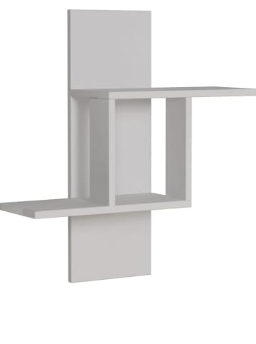 Scandinavia Concept Wandregal "Mill" in Weiß - (B)64 x (H)70 x (T)20 cm