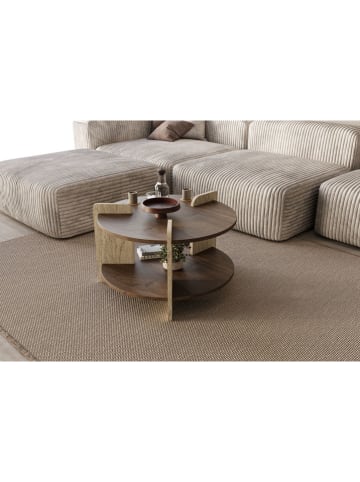 Scandinavia Concept Couchtisch in Braun/ Beige - (B)70 x (H)45 x (T)70 cm