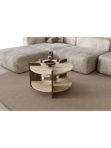 Scandinavia Concept Salontafel beige/bruin - (B)70 x (H)45 x (D)70 cm