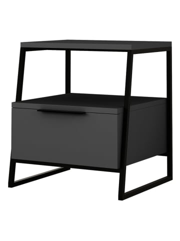 Scandinavia Concept Stolik nocny w kolorze antracytowo-czarnym - 45 x 50 x 40 cm