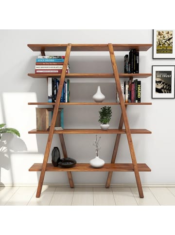 Scandinavia Concept Bücherregal "Perla" in Kiefer - (B)120 x (H)148 x (T)30 cm