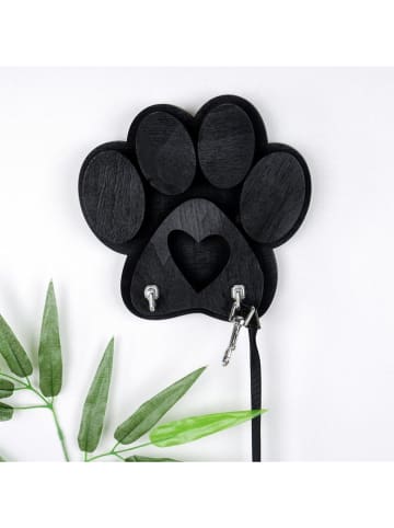 Scandinavia Concept Wanddekor in Schwarz - (B)17 x (H)4 x (T)18 cm