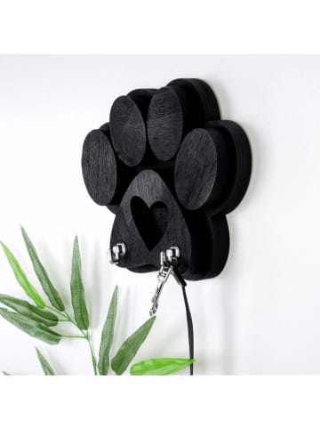 Scandinavia Concept Wanddekor in Schwarz - (B)17 x (H)4 x (T)18 cm