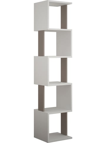 Scandinavia Concept Regał "Piri" w kolorze biało-jasnobrązowym na książki - 35 x 161 x 30 cm