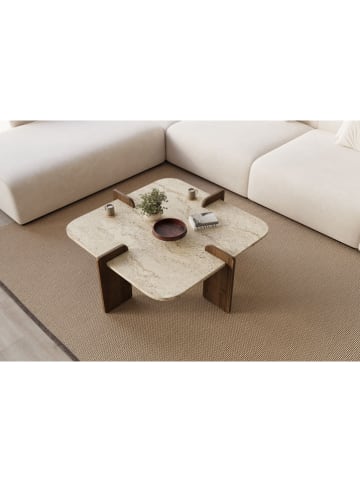 Scandinavia Concept Ława w kolorze beżowo-brązowym - 90 x 35 x 90 cm