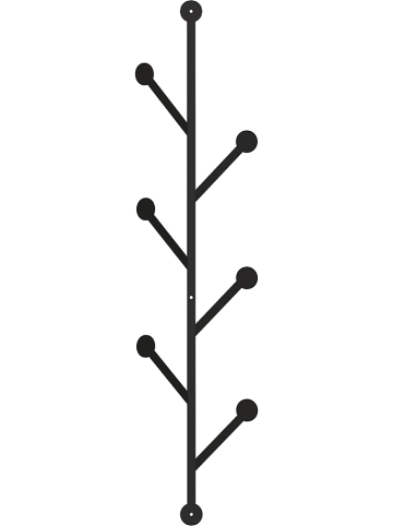 Scandinavia Concept Wandgarderobe "Ponpon" in Schwarz - (H)94 cm