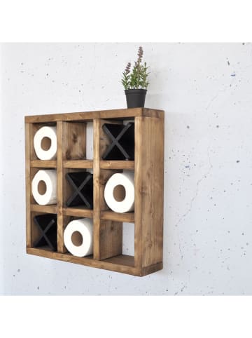 Scandinavia Concept Wandmeubel lichtbruin - (B)42,5 x (H)42,5 x (D)11 cm