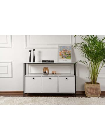 Scandinavia Concept Console wit/zwart - (B)120 x (H)77 x (D)29,5 cm