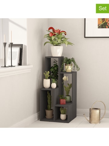 Scandinavia Concept 2-delige set: staande kasten "Sule" antraciet