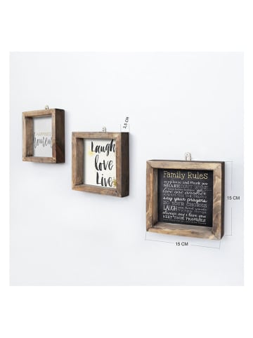 Scandinavia Concept 3er-Set: Gerahmte Kunstdrucke - (B)15 x (H)15 cm