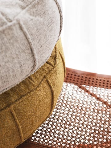 Scandinavia Concept Vloerkussen "Vintage" geel - (H)15 x Ø 65 cm