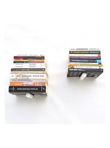 Scandinavia Concept 2er-Set: Wandregale "WR042" in Weiß - (B)21 x (H)6 x (T)15 cm