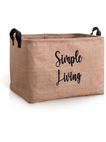 Scandinavia Concept Kosz w kolorze jasnobrązowym do przechowywania - 30 x 18 x 22 cm