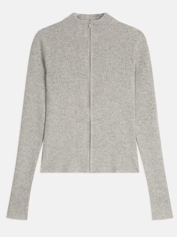 AUTHENTIC CASHMERE Kaszmirowy kardigan "Alberte" w kolorze jasnoszarym