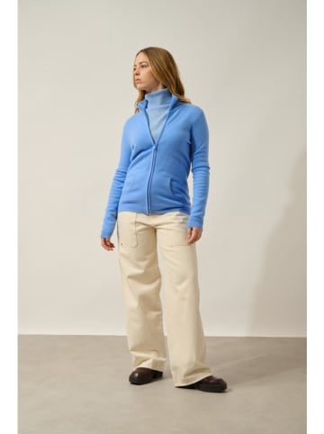 AUTHENTIC CASHMERE Kaszmirowy kardigan "Ayr" w kolorze błękitnym