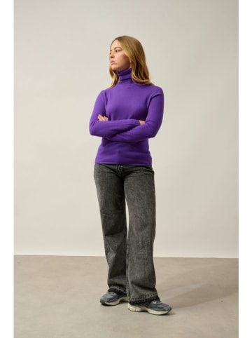 AUTHENTIC CASHMERE Kaschmir-Rollkragenpullover "Bise" in Lila