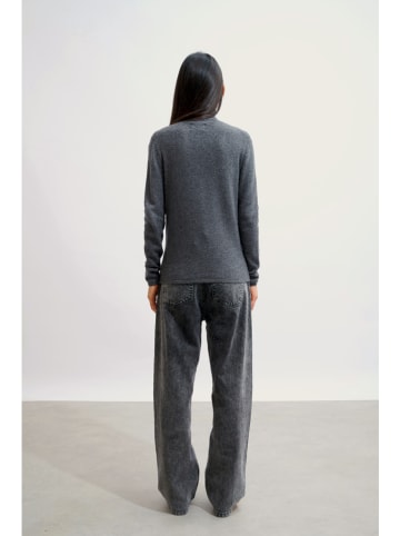 AUTHENTIC CASHMERE Kasjmieren coltrui "Bise" antraciet