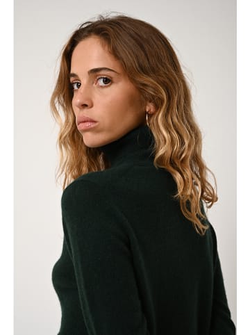 AUTHENTIC CASHMERE Kaschmir-Rollkragenpullover "Bise" in Dunkelgrün