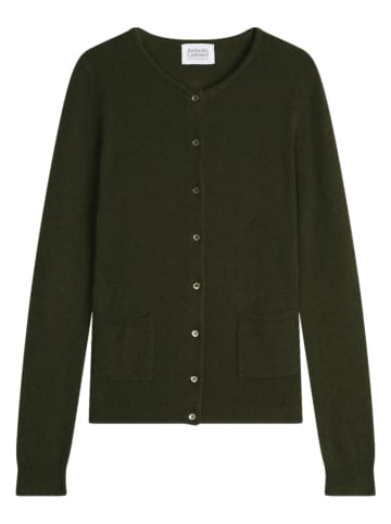 AUTHENTIC CASHMERE Kasjmieren vest "Caron" kaki