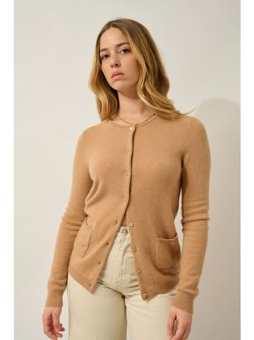 AUTHENTIC CASHMERE Kasjmieren vest "Caron" camel