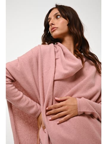 AUTHENTIC CASHMERE Kasjmieren poncho "Carra" lichtroze