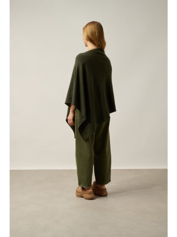 AUTHENTIC CASHMERE Kasjmieren poncho "Carra" kaki