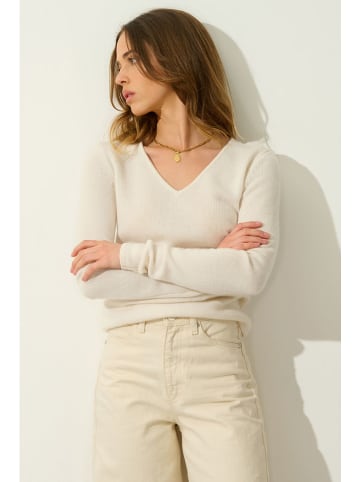 AUTHENTIC CASHMERE Kasjmieren trui "Chelsea" crème