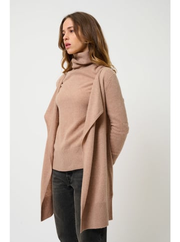 AUTHENTIC CASHMERE Kaszmirowy kardigan "Chésery" w kolorze beżowym