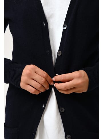 AUTHENTIC CASHMERE Kaschmir-Cardigan "Cimet" in Dunkelblau