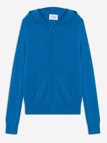 AUTHENTIC CASHMERE Kaszmirowy kardigan "Colombis" w kolorze niebieskim