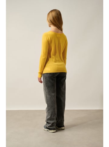 AUTHENTIC CASHMERE Kasjmieren trui "Criou" geel