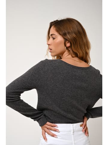 AUTHENTIC CASHMERE Kaschmir-Pullover "Criou" in Anthrazit