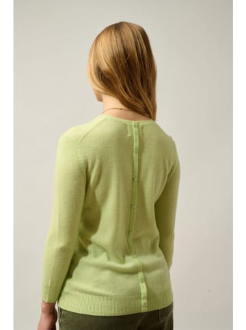 AUTHENTIC CASHMERE Kasjmieren trui "Estaris" lichtgroen