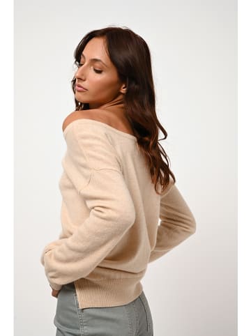 AUTHENTIC CASHMERE Kaszmirowy sweter "Faraut" w kolorze beżowym