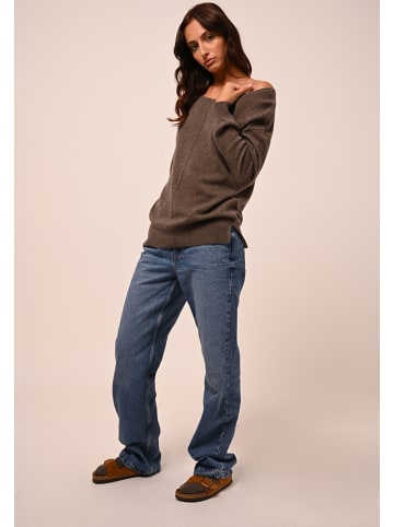 AUTHENTIC CASHMERE Kaszmirowy sweter "Faraut" w kolorze brązowym