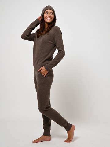 AUTHENTIC CASHMERE Kasjmieren sweatbroek "Ferrand" bruin