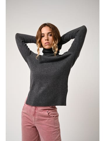 AUTHENTIC CASHMERE Kaszmirowy golf "Fornet" w kolorze antracytowym