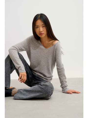 AUTHENTIC CASHMERE Kasjmieren trui "Galise" grijs