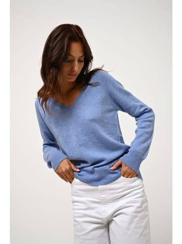 AUTHENTIC CASHMERE Kasjmieren trui "Giusalet" lichtblauw
