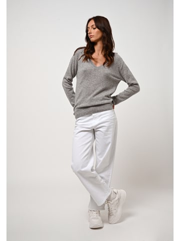 AUTHENTIC CASHMERE Kasjmieren trui "Giusalet" grijs