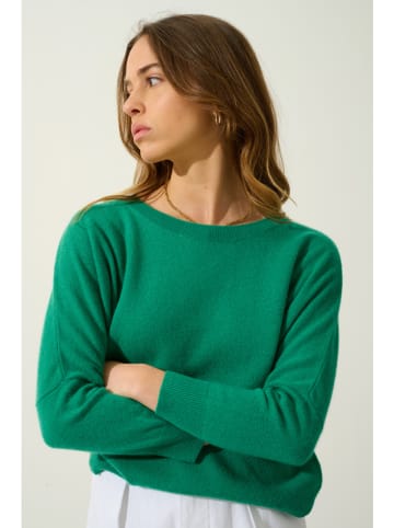AUTHENTIC CASHMERE Kaschmir-Pullover "Goléon" in Grün