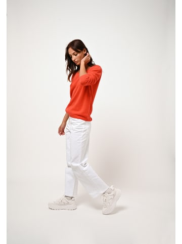 AUTHENTIC CASHMERE Kasjmieren trui "Lanfon" oranje